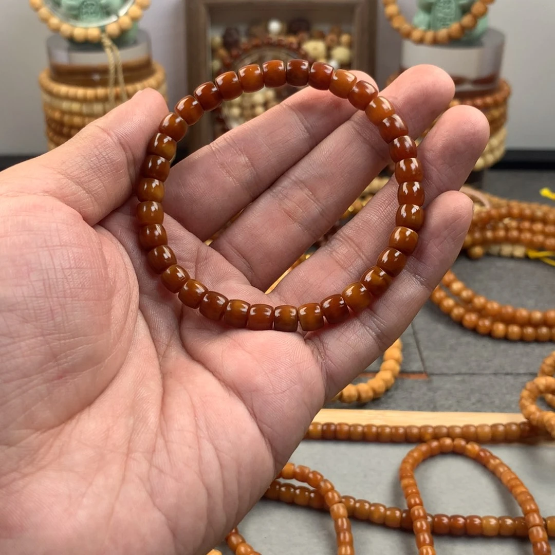 星月菩提吊坠t*o7×6直切极致玉化单圈