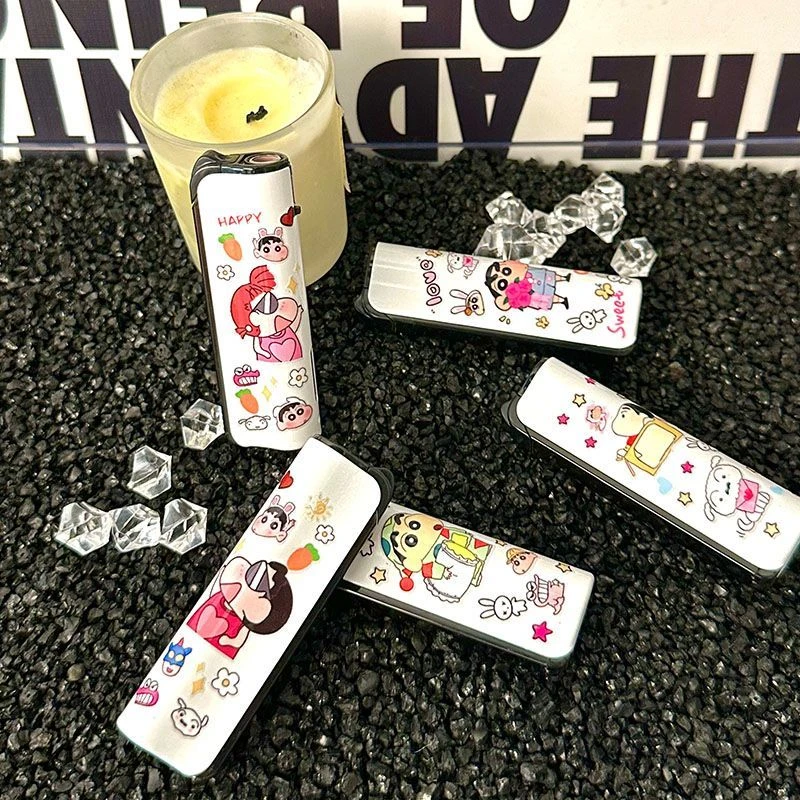 可爱卡通小新系列创意防风可充气金属打火机个性高颜值礼品