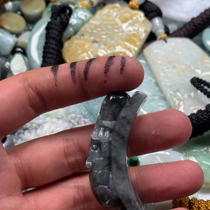 颈饰未镶嵌翡翠保真天然a货翡翠