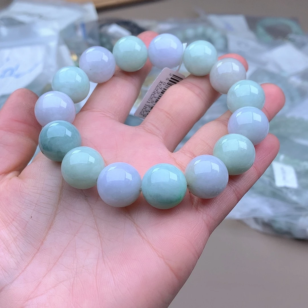 未镶嵌手串定制翡翠