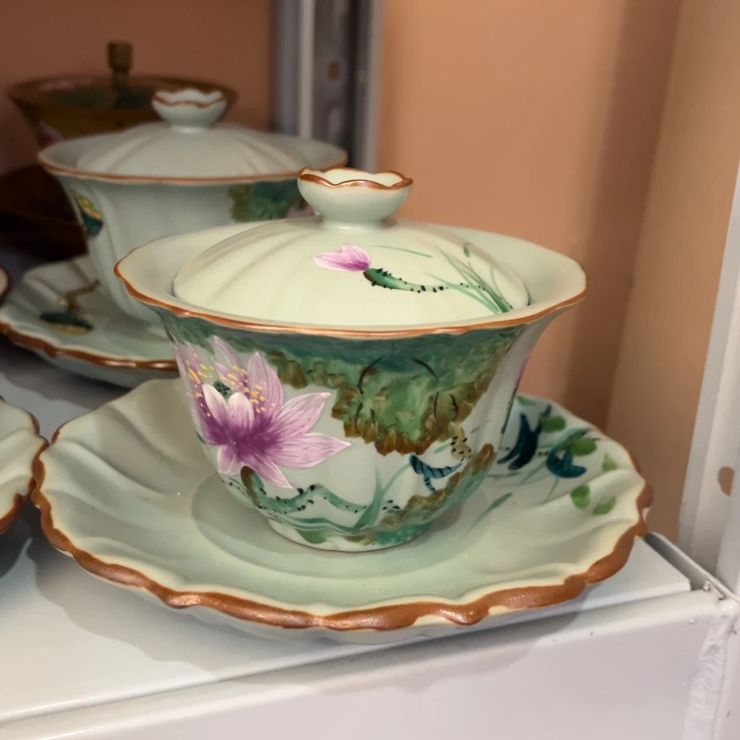 柴烧手工手绘陶瓷