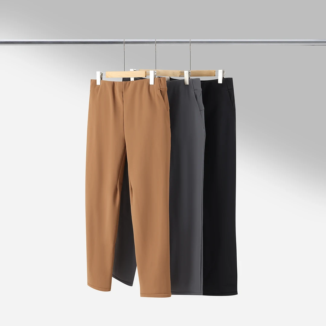 冬季城市轻运动男士加绒加厚奥粒绒三防运动休闲裤（迪桑平替面料）