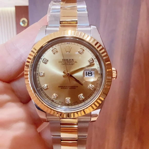 95新 Rolex/劳力士 型号116333表径41间金日志自动机械表