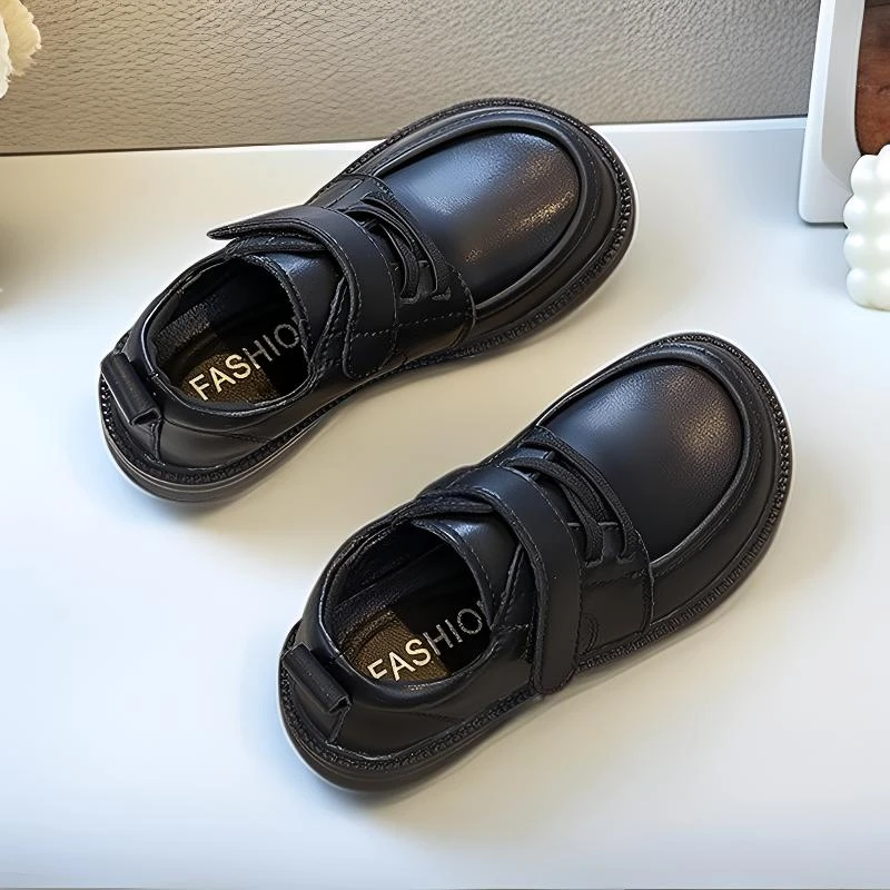 男童皮鞋黑色软底真皮025新款宝宝大童6-12岁夏季英伦风儿童演出