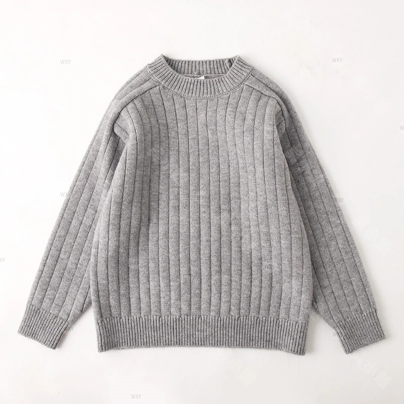 吴小越w671儿童毛衣圆领百搭神器洋气秋冬新款男童原宿风文艺范保