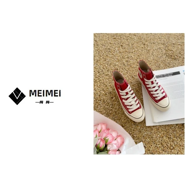 XMM.《五角星时尚高帮板鞋》夏季时尚百搭洋气休闲高帮板鞋K7900-63