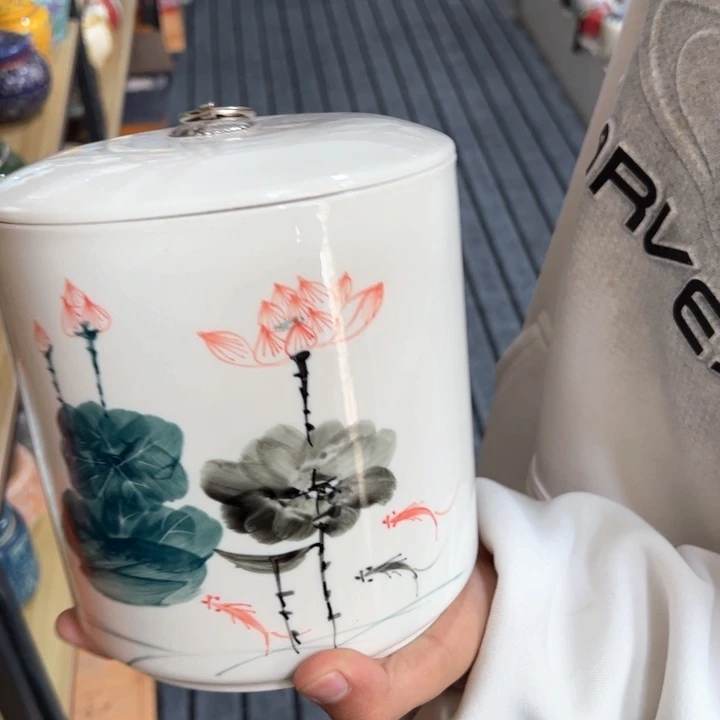 茶叶罐陶瓷家用储物罐轻微瑕疵品介意勿拍