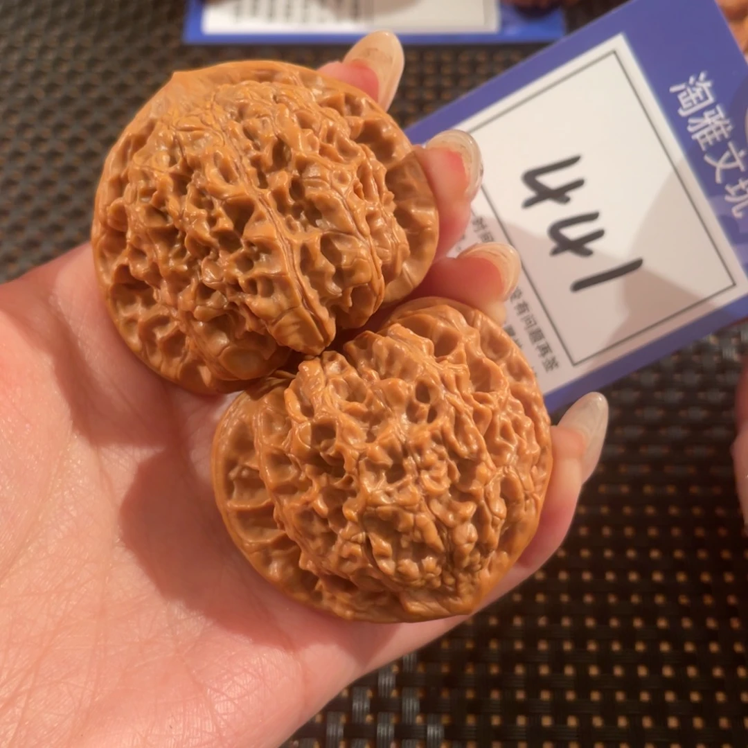 文玩核桃把件441号46尺官帽