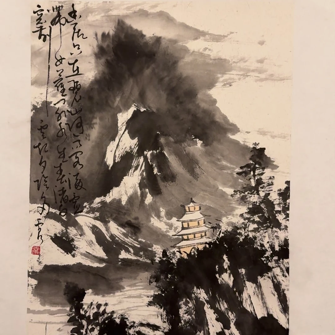 国画雷公老师作品画作