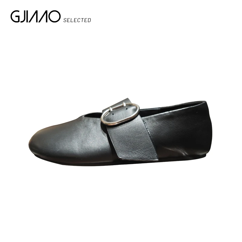 070 银环黑色单鞋小皮鞋