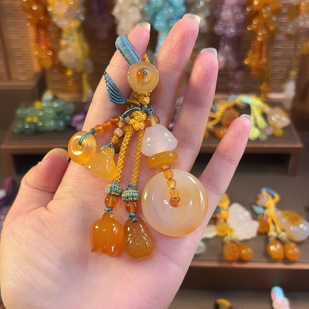 玛瑙/玉髓未镶嵌车挂