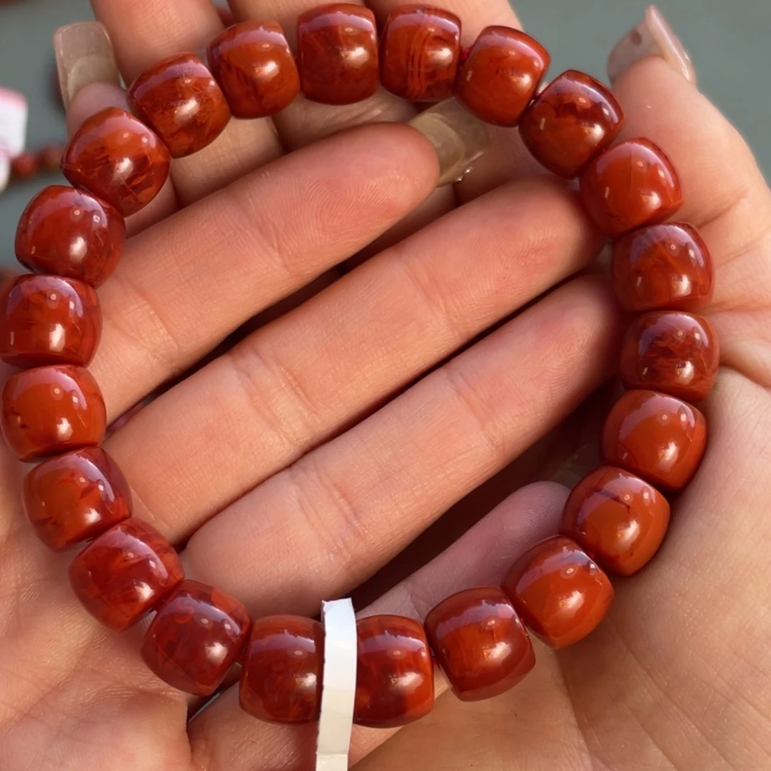 南红玛瑙手链未镶嵌