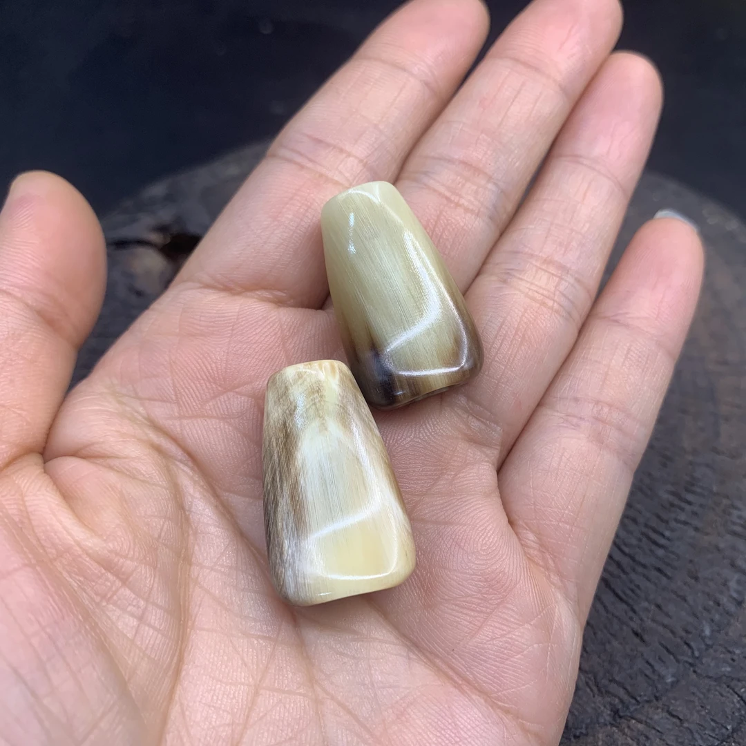 网秋粒水滴轮花牛角握丸S/D牌通用短款一对网秋粒diy