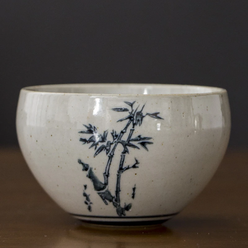 稻草烧大号主人杯陶瓷功夫茶杯品茗杯家用泡茶杯大容量单杯