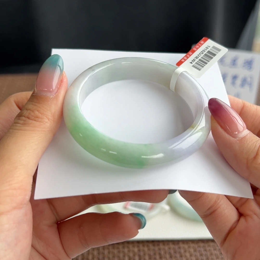 翡翠未镶嵌手镯2号 52