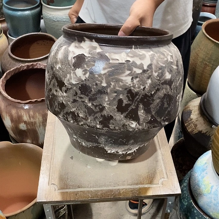 花盆紫砂口22高度25蘑菇处理………