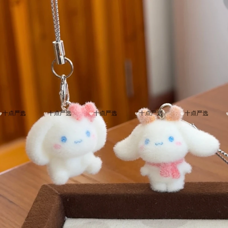 植绒可爱玉桂狗立体时尚钥匙扣挂件卡通钥匙链ins包包挂饰