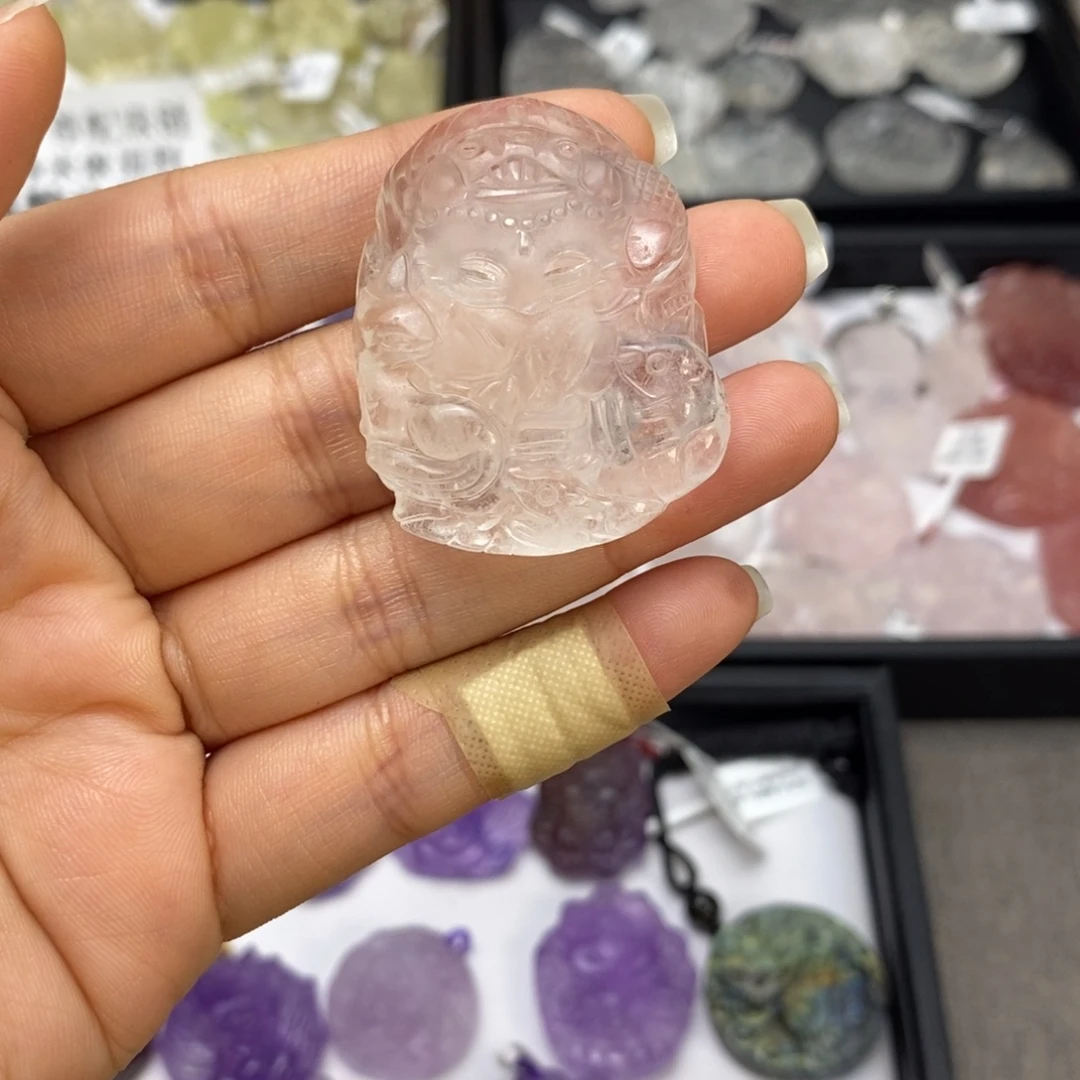 糯****颈饰未镶嵌水晶白水五 不退不换