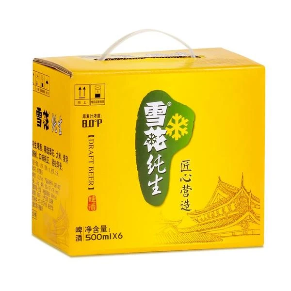 雪花纯生3000ml(500ml*6听)买一送一共12听