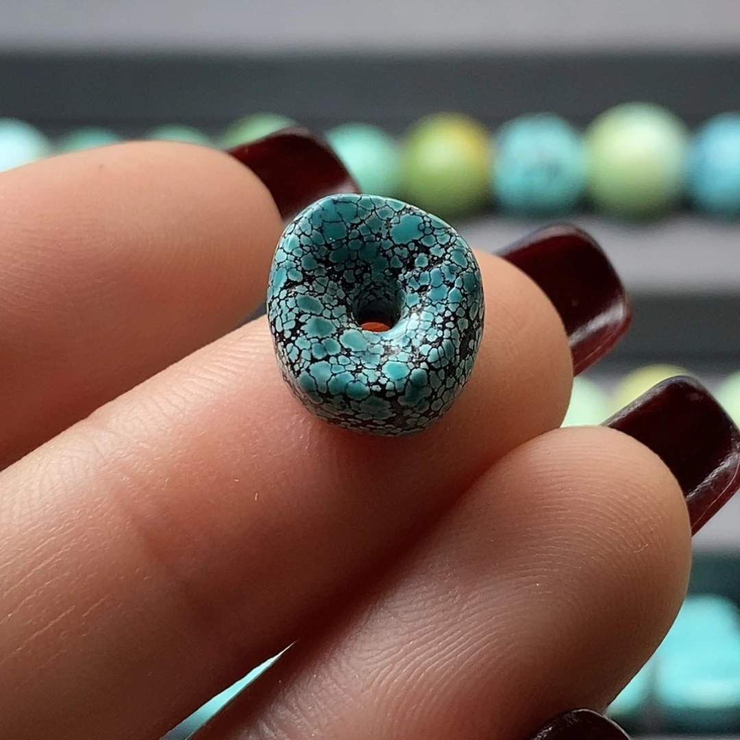 绿松石未镶嵌玉化藏扣