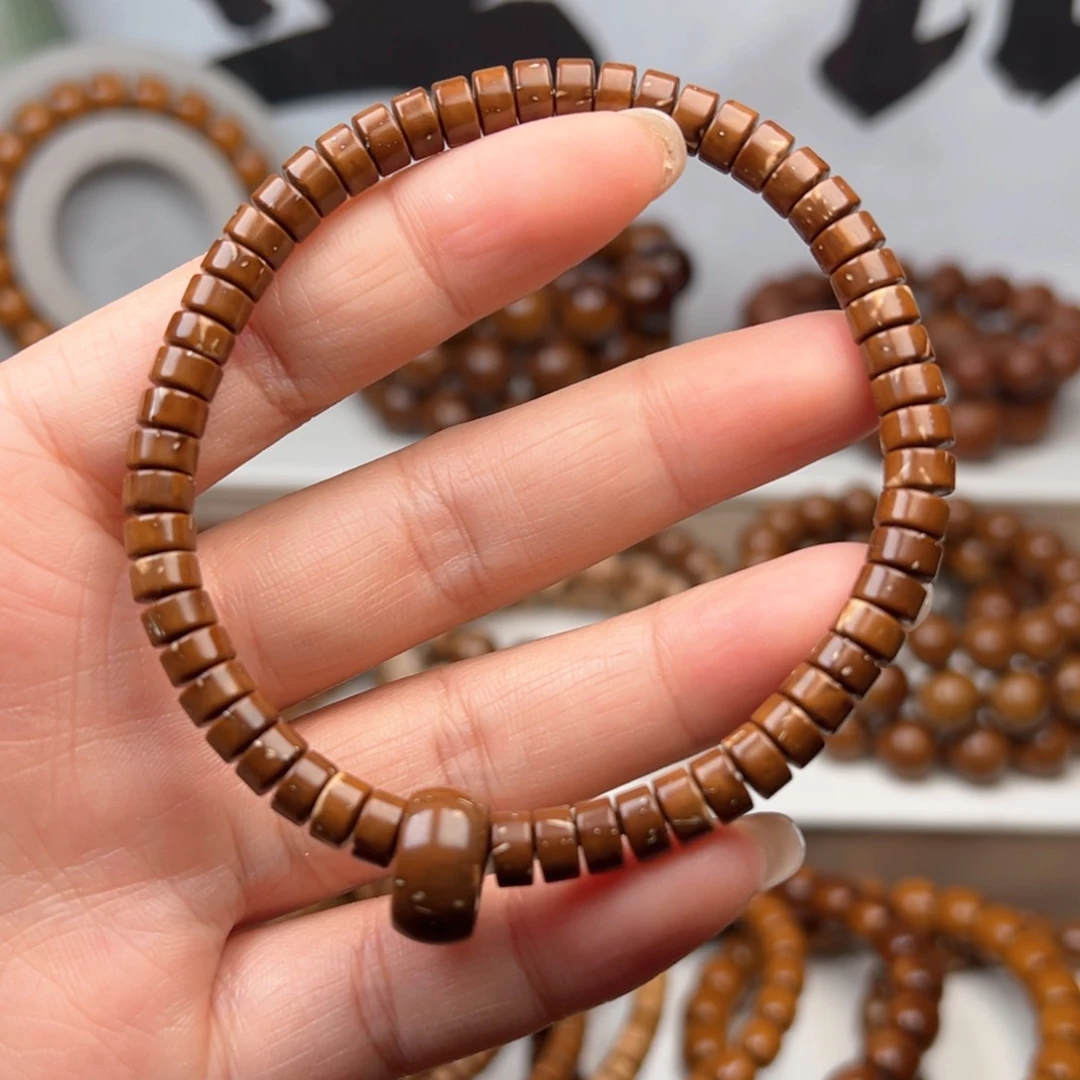 紫金鼠手串@**A6x3.5纯肉实心花皮药片练手款