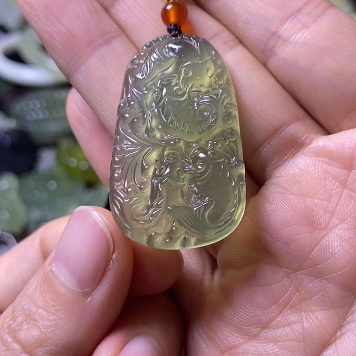 岫玉岫玉挂件未镶嵌