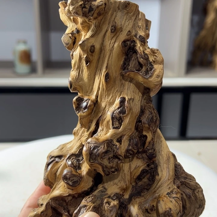 木石榴木榴疤笔筒