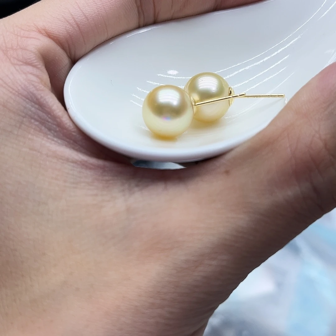 海水珍珠未镶嵌耳饰