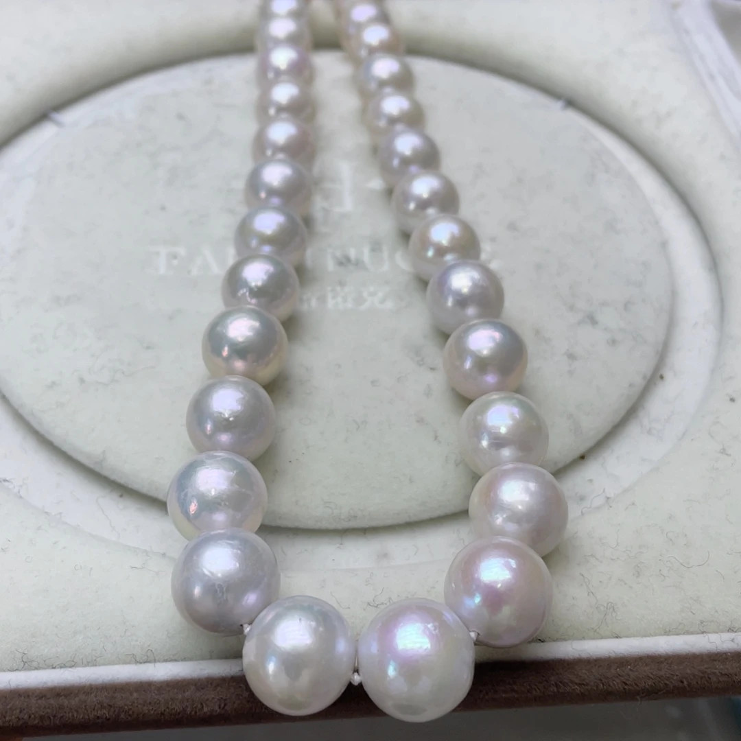 淡水珍珠颈饰银S925镶嵌12-15