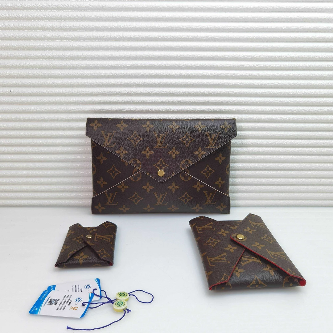 99新 LouisVuitton/路易威登 【美王专属】lv老花三合一手拿包