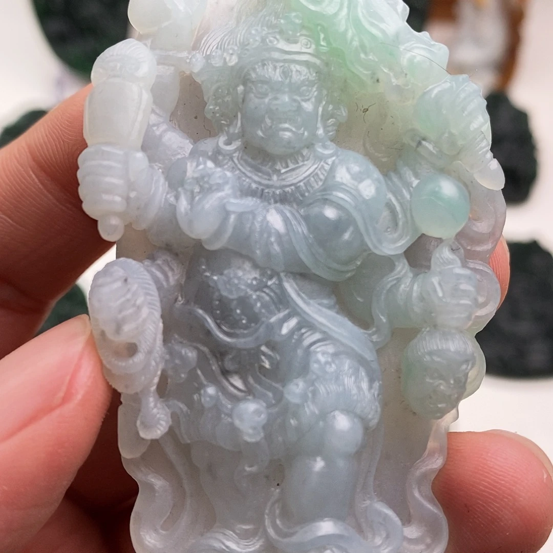 定制翡翠未镶嵌不动明王