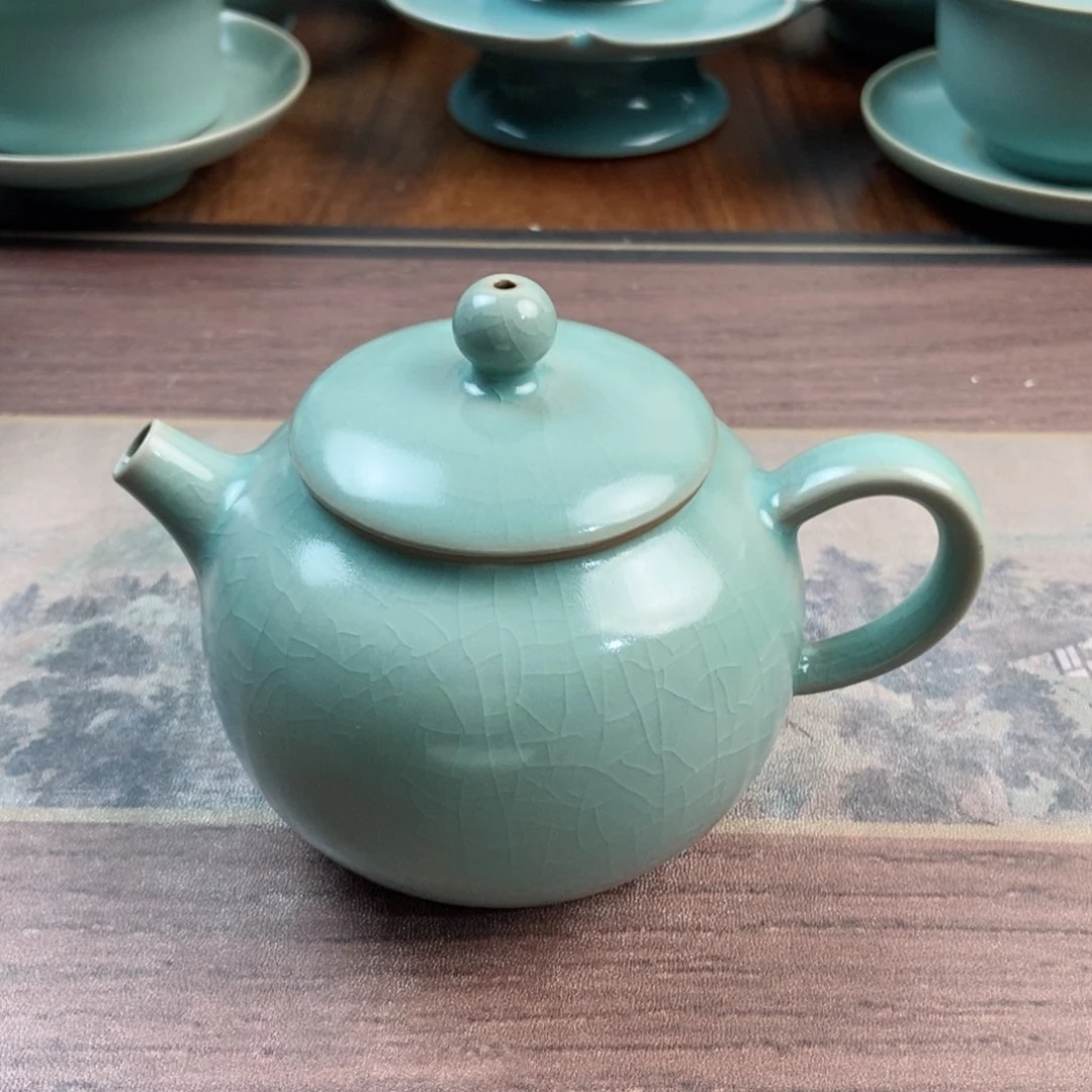 摆件陶原产地原矿汝瓷～茶器