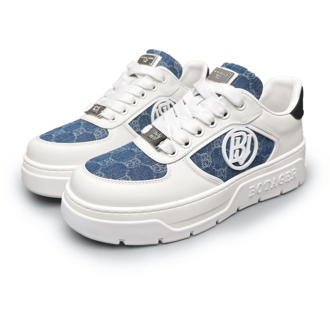 BIEUBRAYR【白蓝色】2025春夏新品舒适户外休闲透气运动轻便板鞋