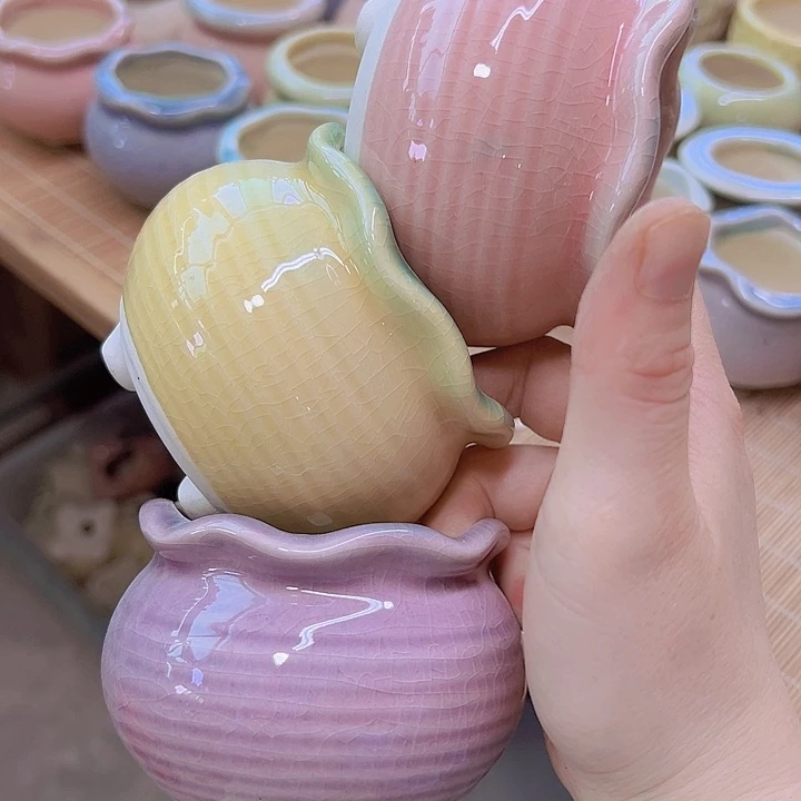 陶瓷花盆当场满12包邮