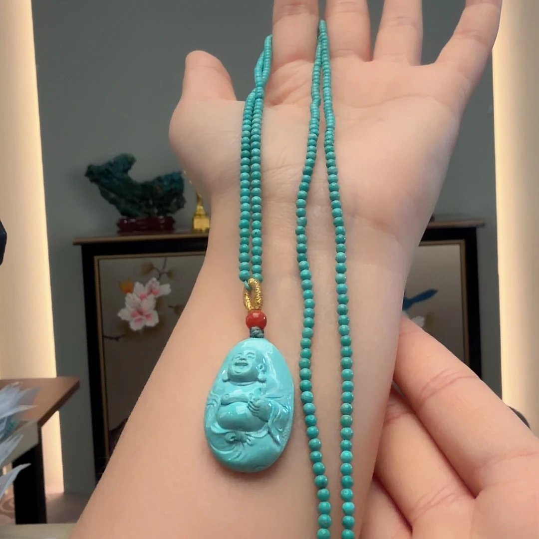 绿松石未镶嵌颈饰