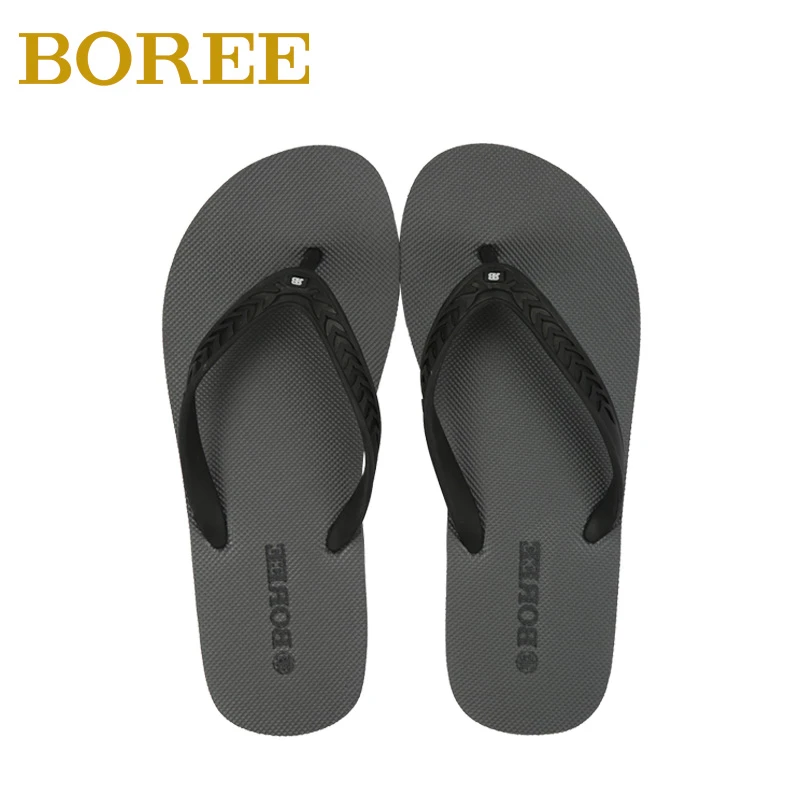 BOREE宝人拖鞋男夏季休闲外穿人字拖防滑家用大码舒适平底拖鞋