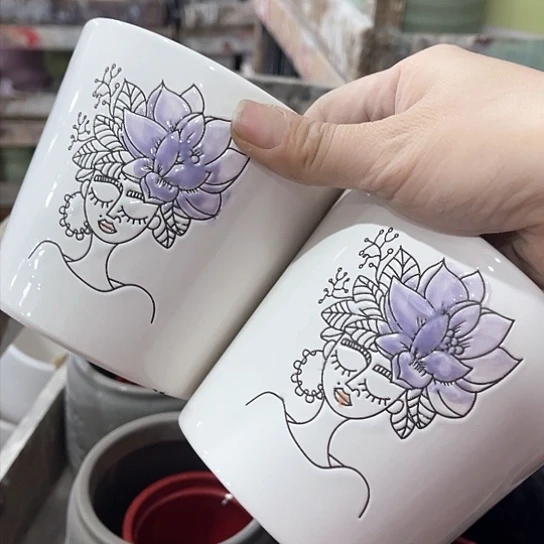 陶瓷外贸尾货多肉绿植陶瓷花盆