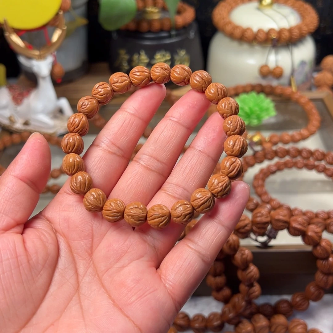 用***-桃核手串玉龙脊手串10
