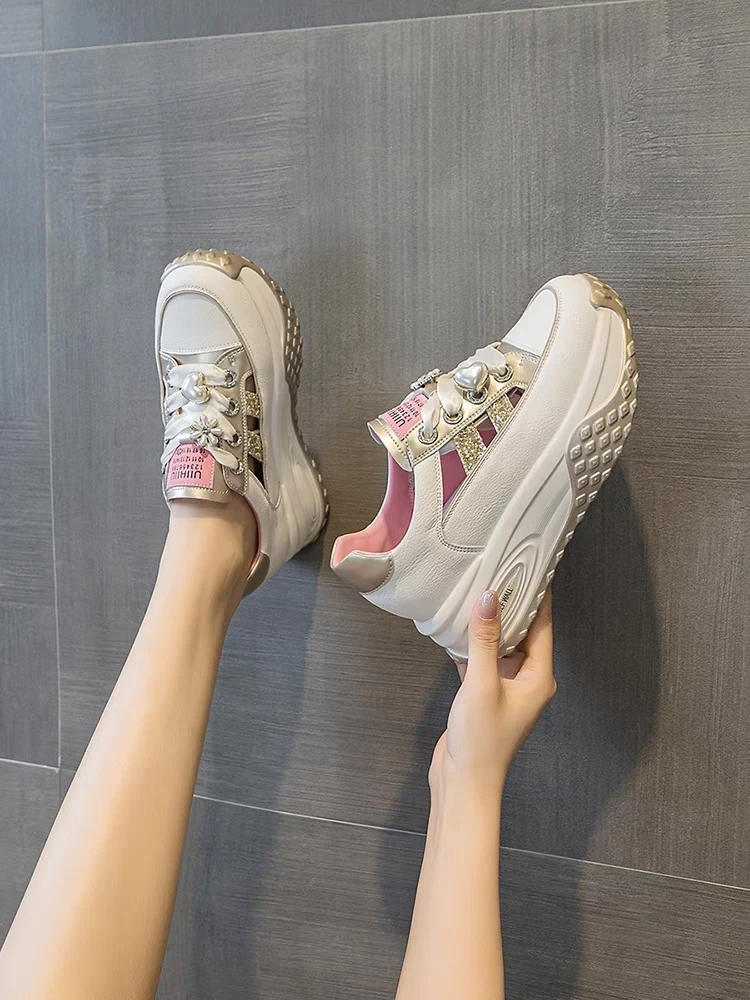 9181(升级版八爪鱼)新款厚底百搭镂空老爹鞋