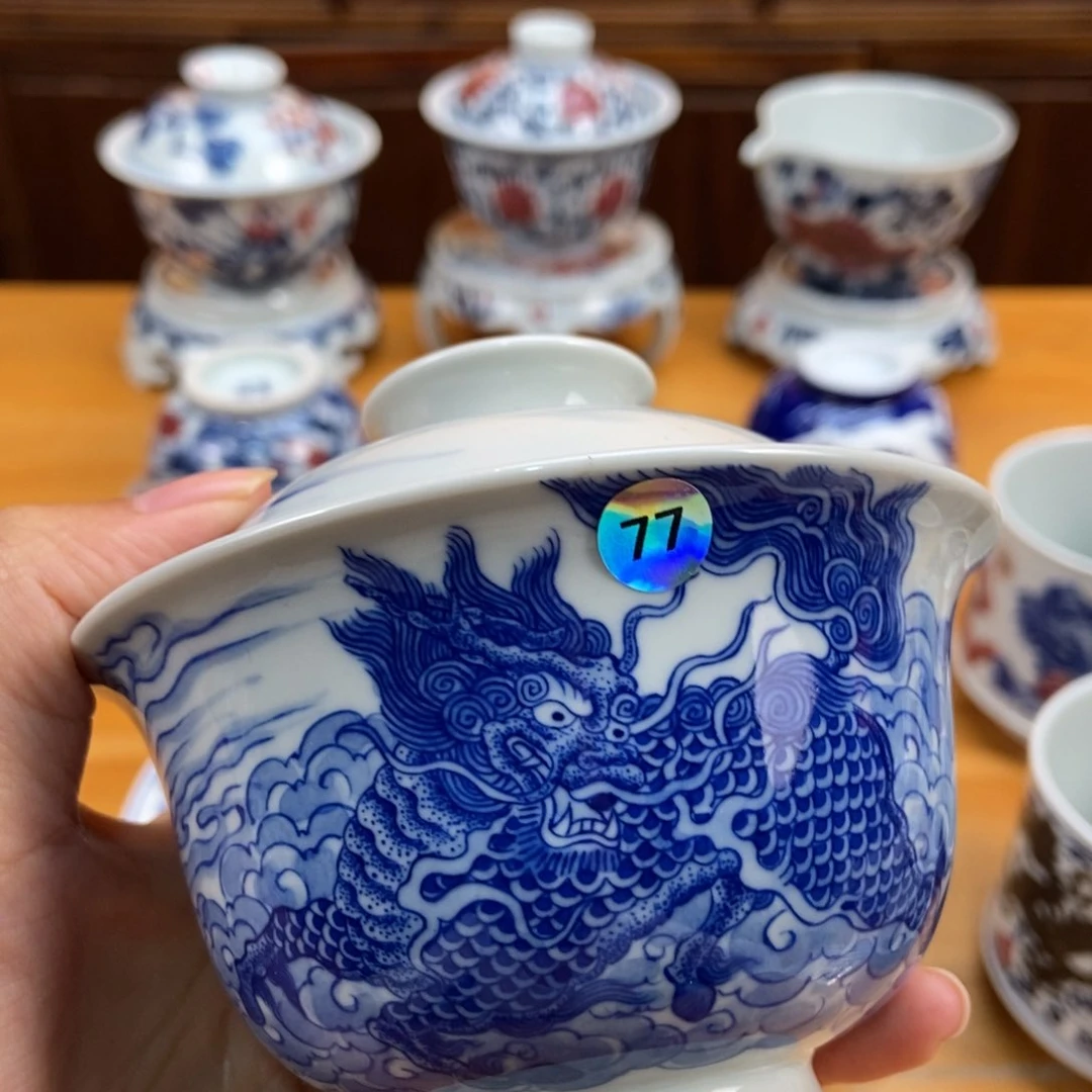 手绘现代茶具非古董