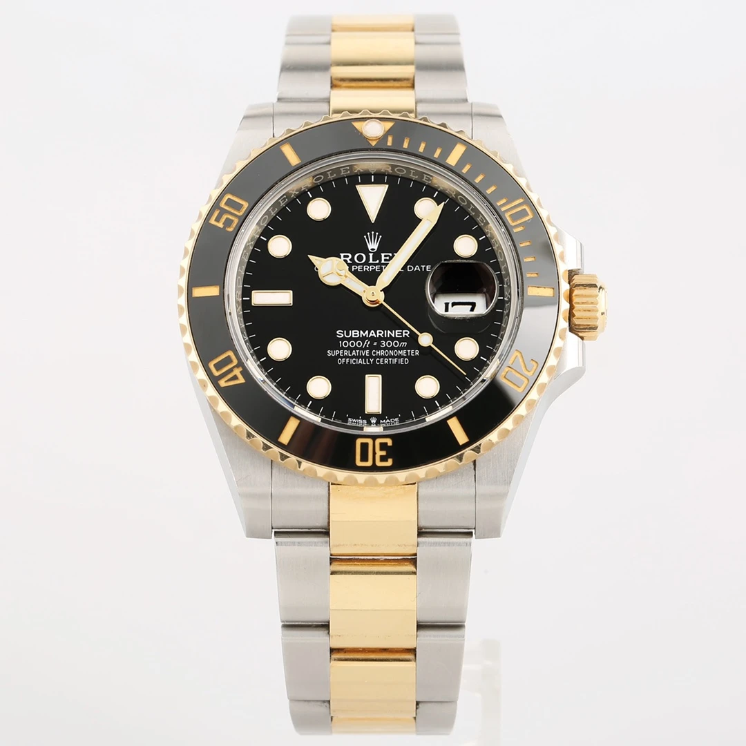 99新 Rolex/劳力士 泽泰/潜航者126613/41mm/间黄金/自动机械表