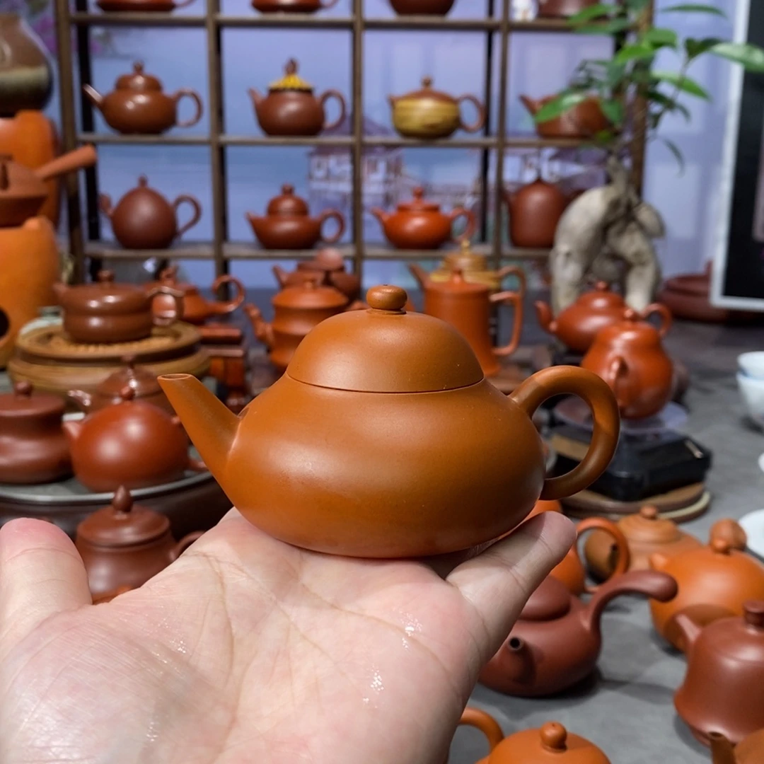 茶壶朱泥福利款潮州鸡蛋黄剑流矮梨110c