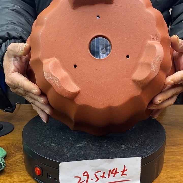 紫砂花盆货号一只JN989