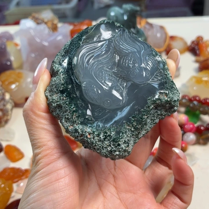 玛瑙/玉髓未镶嵌吊坠(不含链)