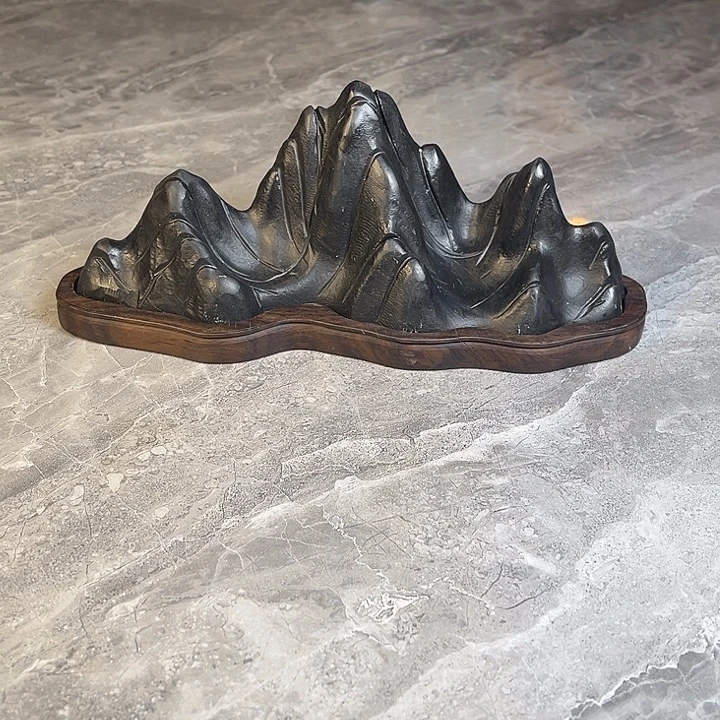 南***串奇石茶宠鱼缸文房摆件