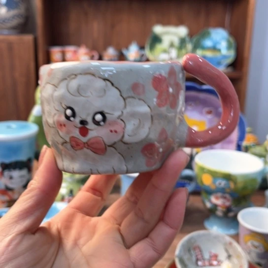 盒子景德镇釉下手绘陶瓷