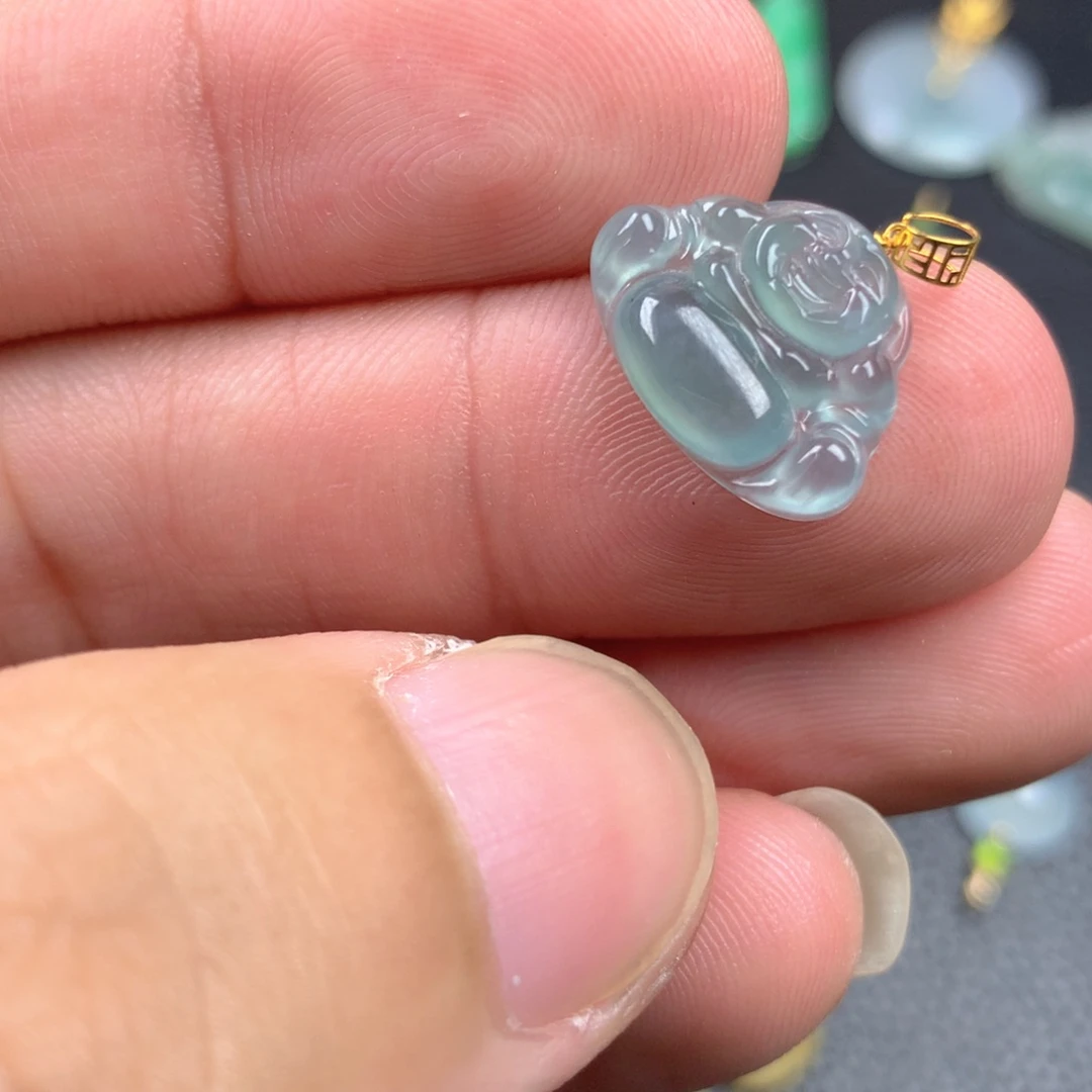 【闪购商品】翡翠18K金镶嵌颈饰翡翠