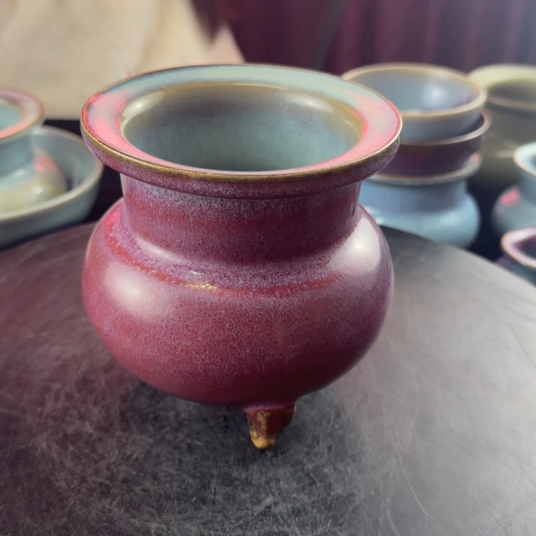 后***语瓷片禹州窑炉子全品无瑕疵