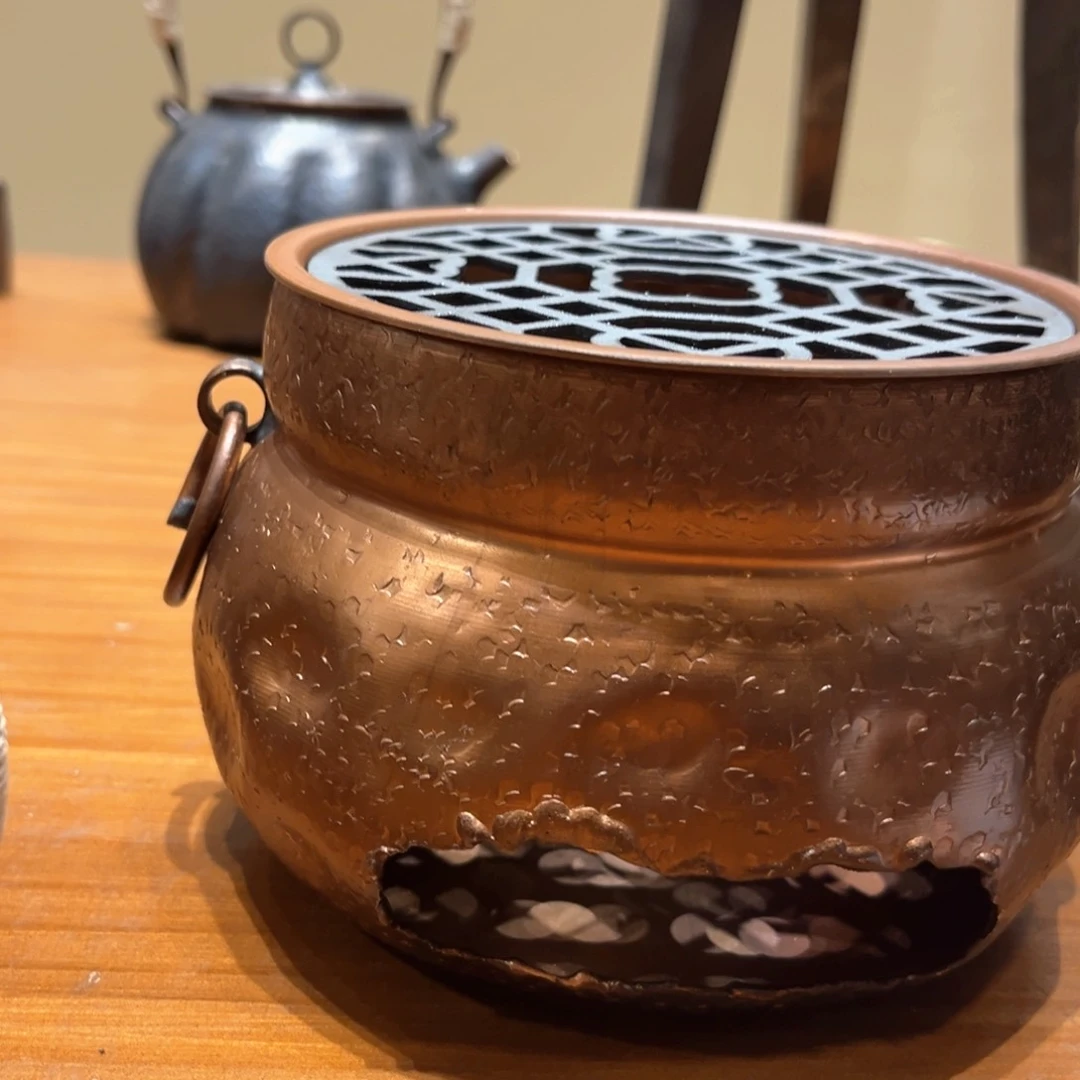 烟熏色葫芦炉子手工锻打工艺