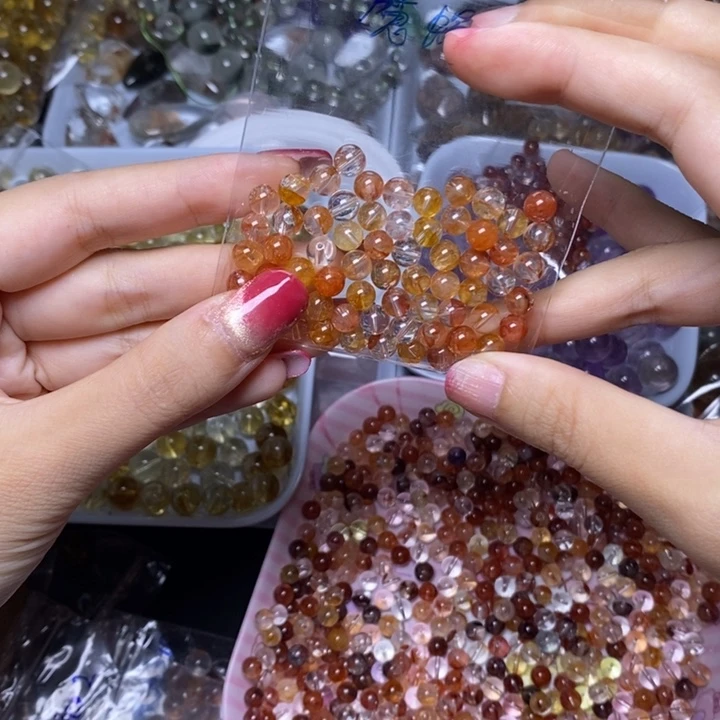 魔***家水晶未镶嵌手链散珠